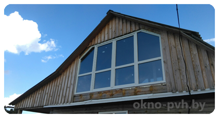 Ustanovka trapecievidnogo okna PVH